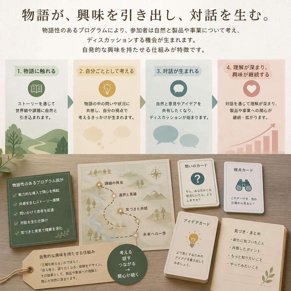 参加者を引き込む体験型プログラム