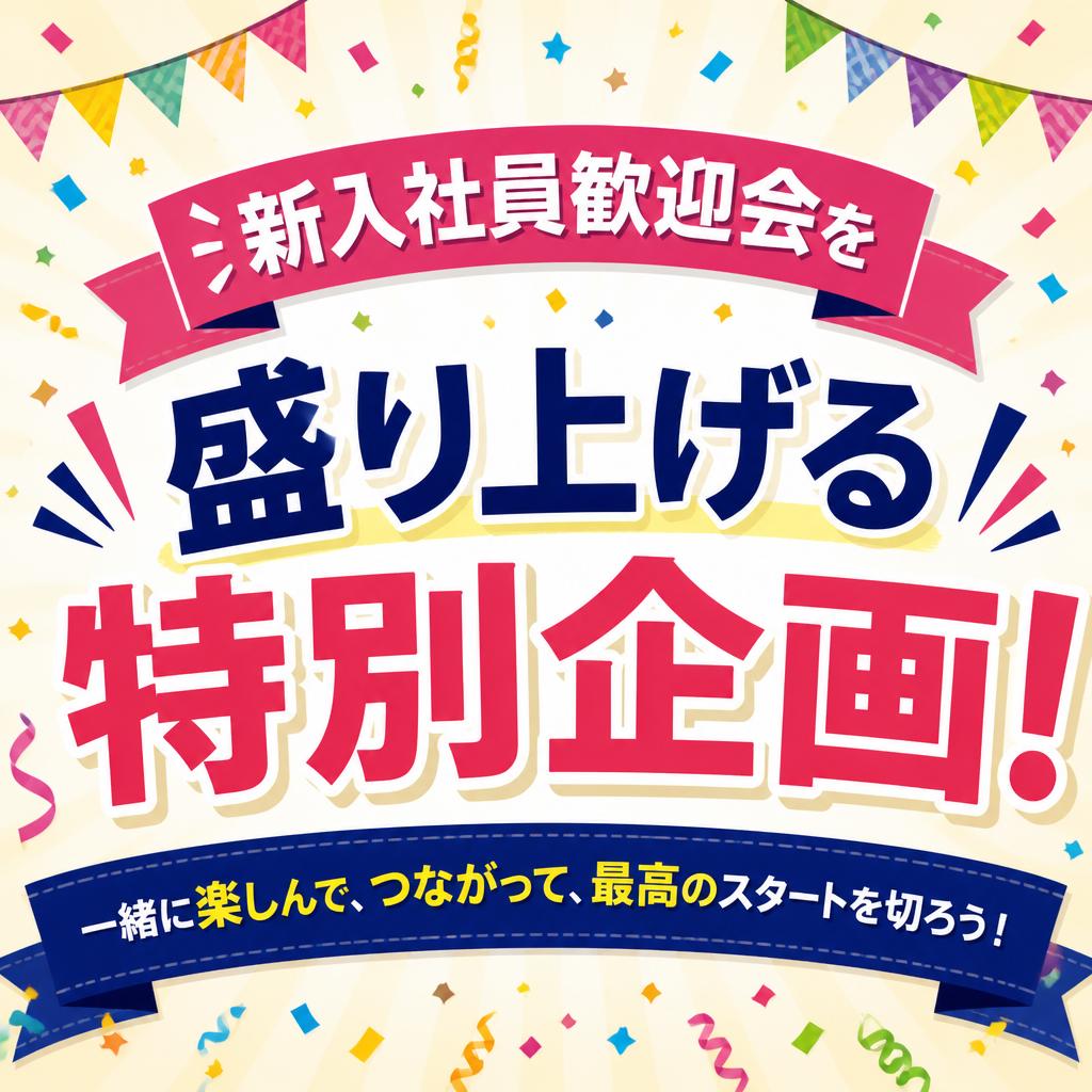 新入社員歓迎会を盛り上げる特別企画！