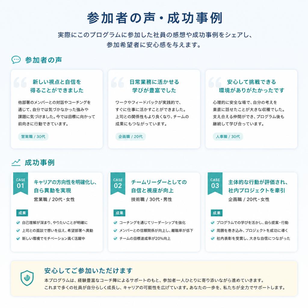 参加者の声