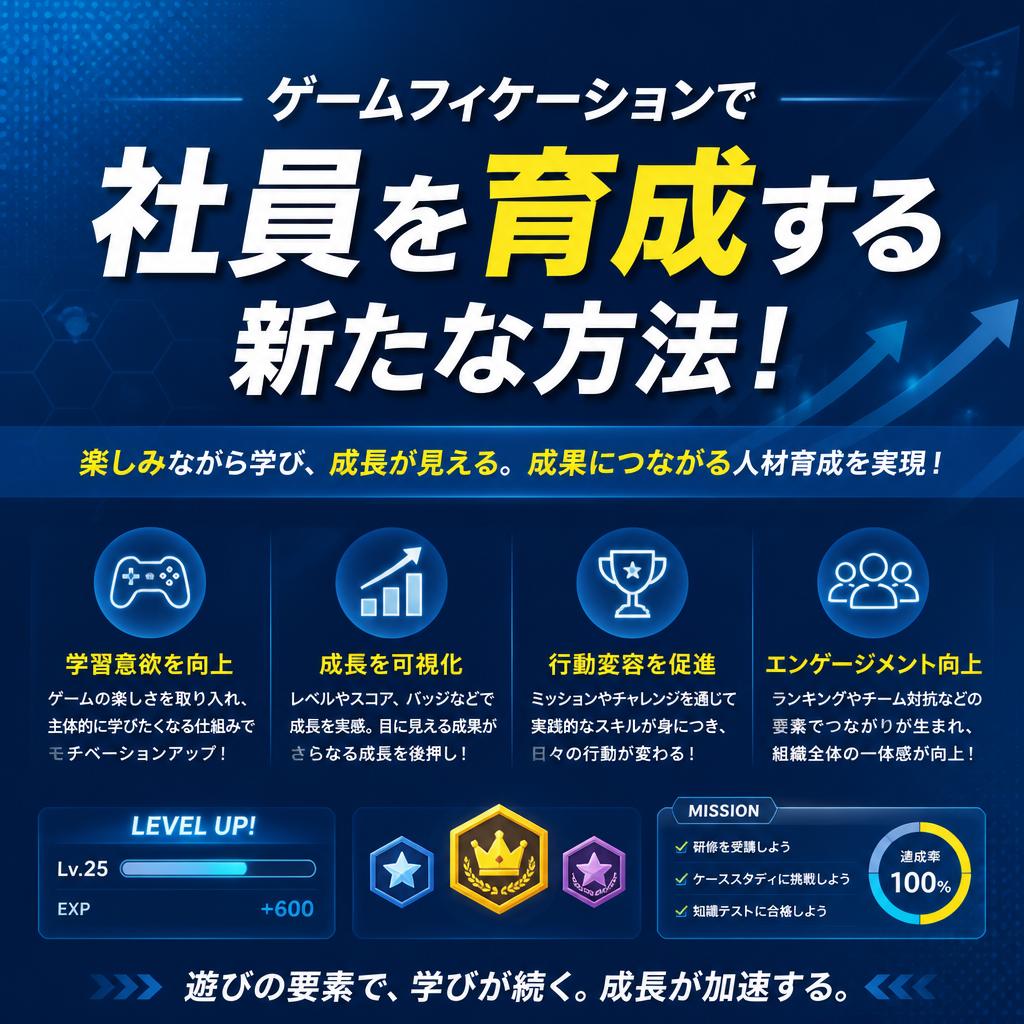 ゲームフィケーションで社員を育成する新たな方法！