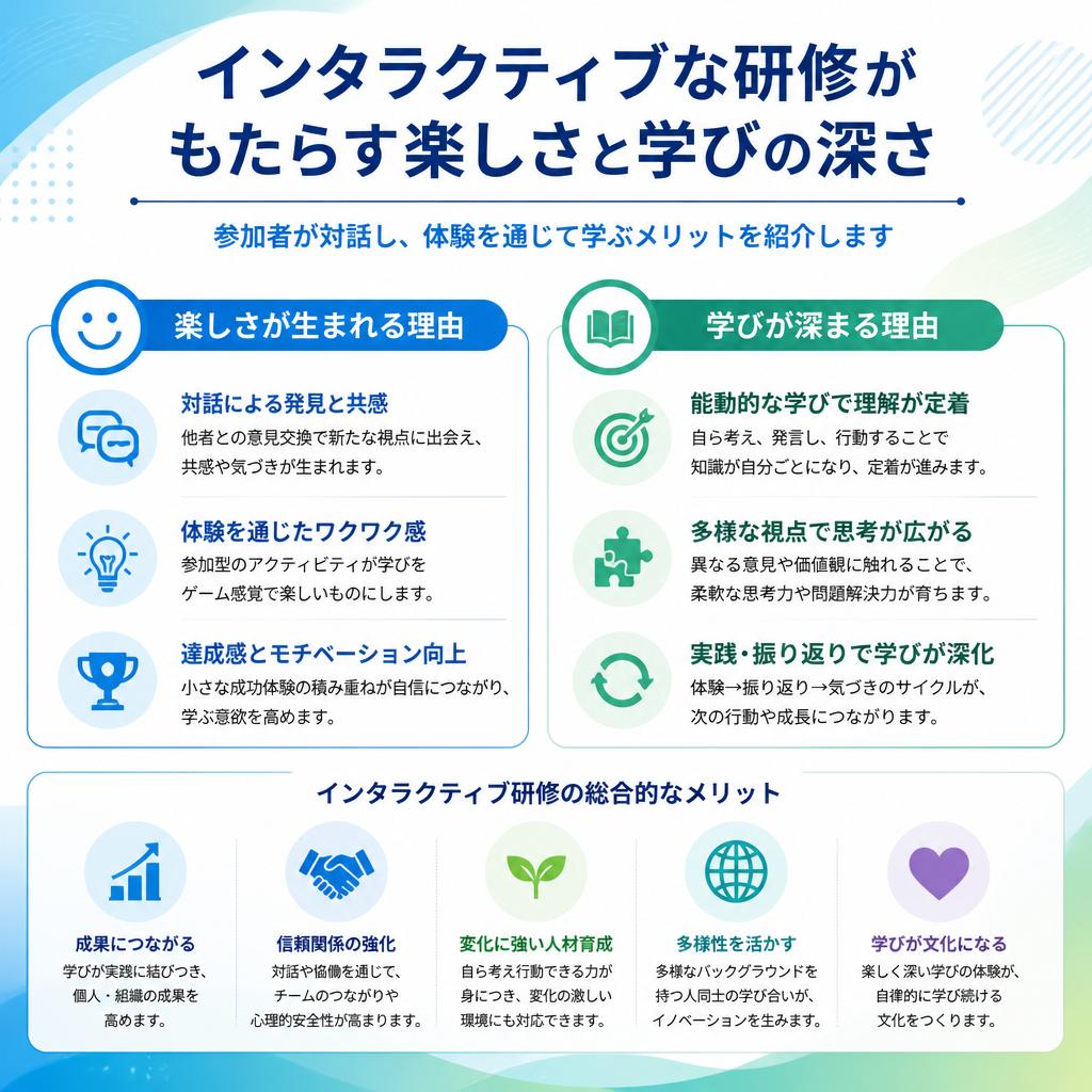 2. インタラクティブ研修の魅力