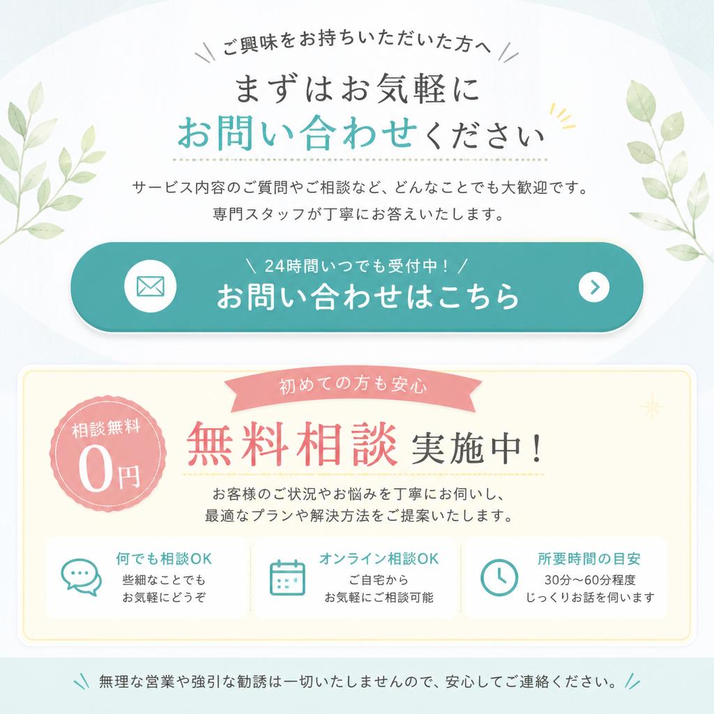 7. 無料相談・お問い合わせ