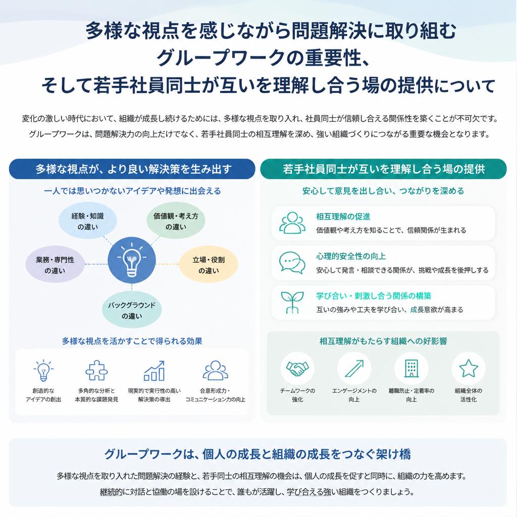 グループワークでの相互理解を促進