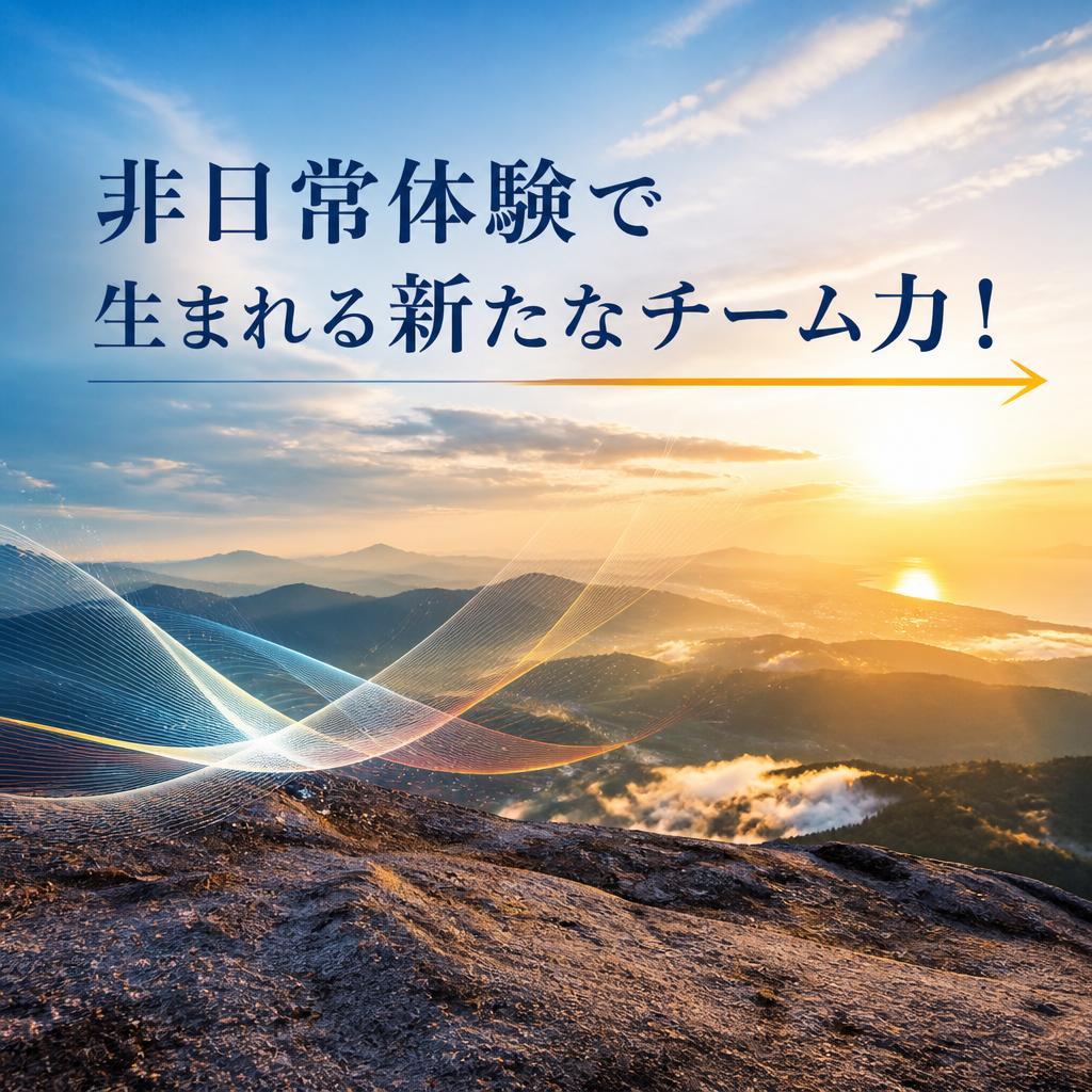 非日常体験で生まれる新たなチーム力！