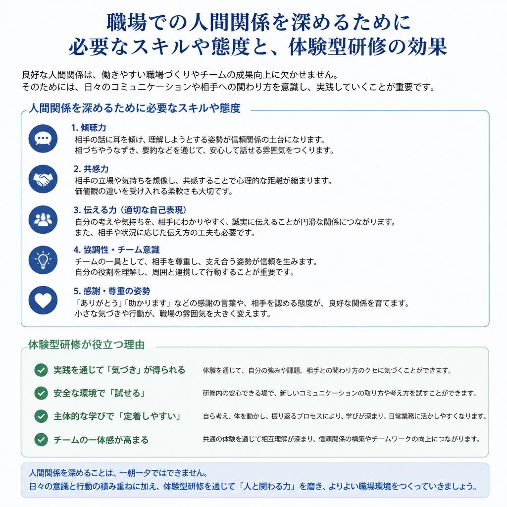 人間関係を築くためのスキル
