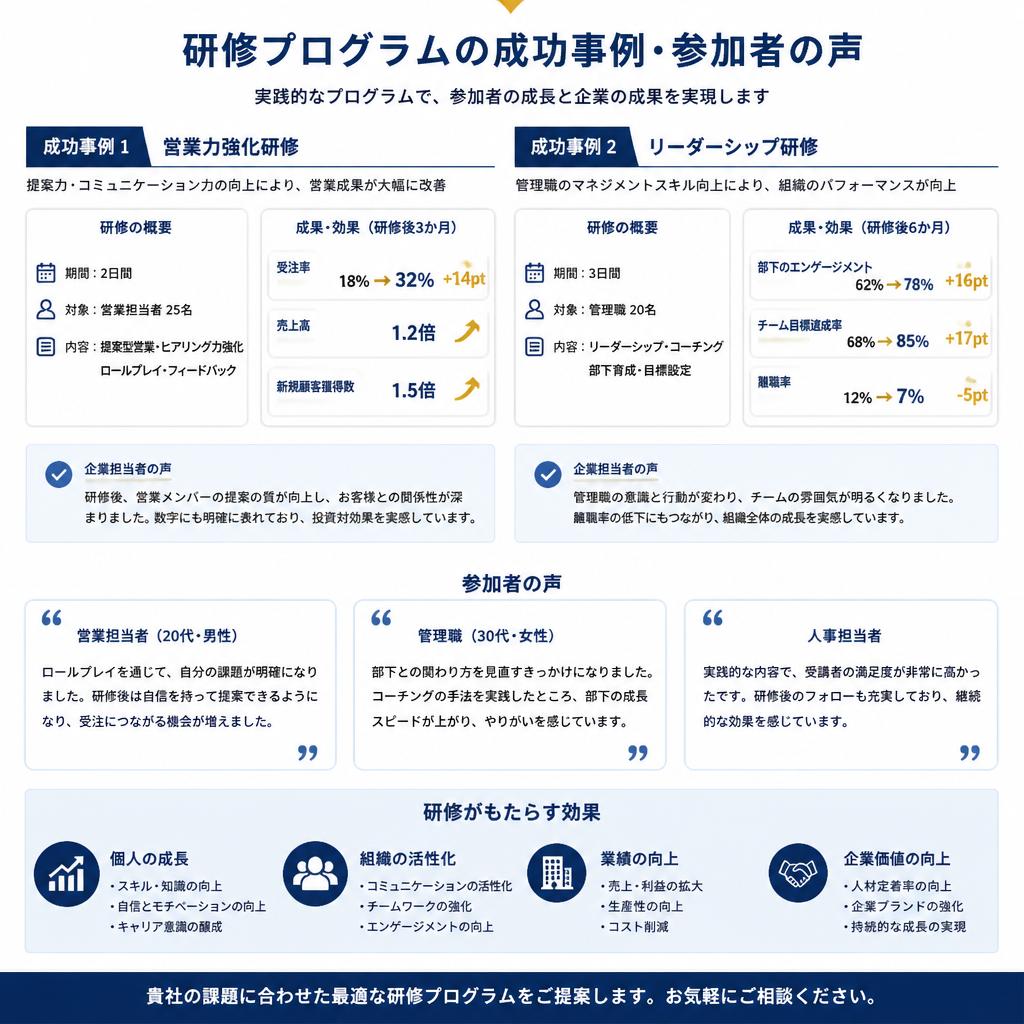体験型プログラムの実績