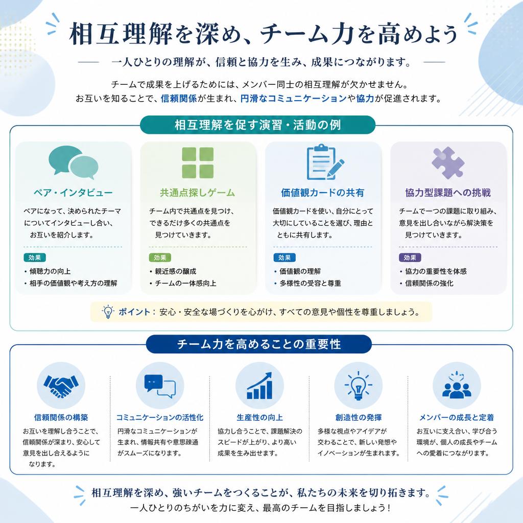 相互理解を深める研修内容