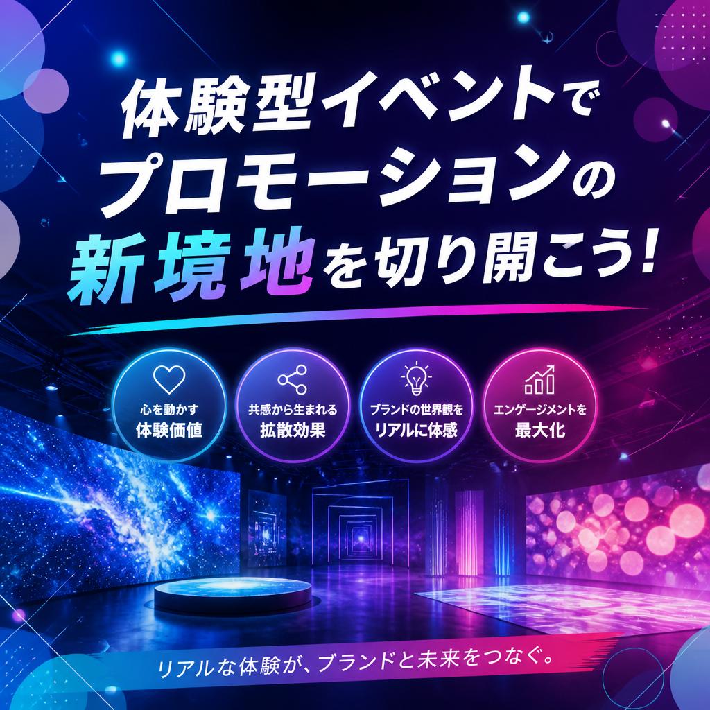 体験型イベントでプロモーションの新境地を切り開こう！