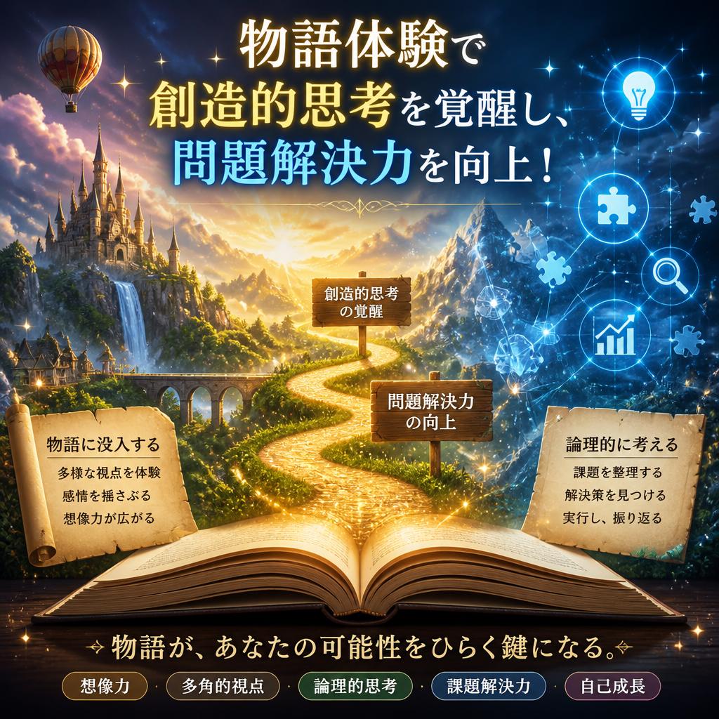 物語体験で創造的思考を覚醒し、問題解決力を向上！